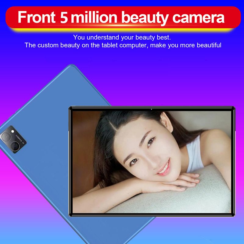 10,1-inch 5G-tablet met 4G-bellen - Android 12, 128 GB opslag, dual-sim, HD-scherm, voor online leren en werken_voghion.com