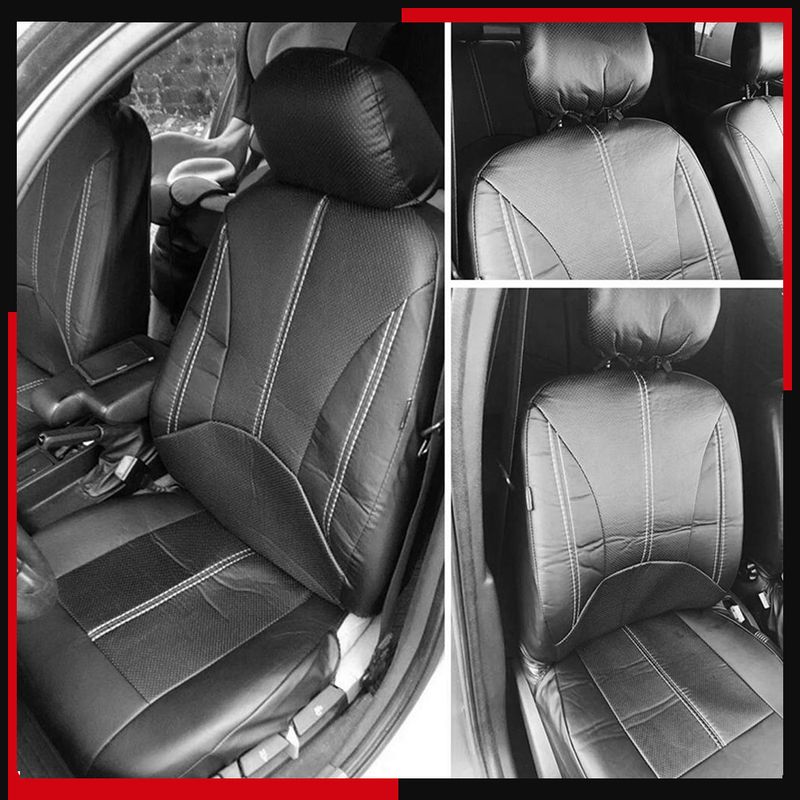 4 Pieces Covers, Universal Breathable Leather Seat Protector Set Automobile Interior Accessories For Car SUV Vehicle_voghion.com