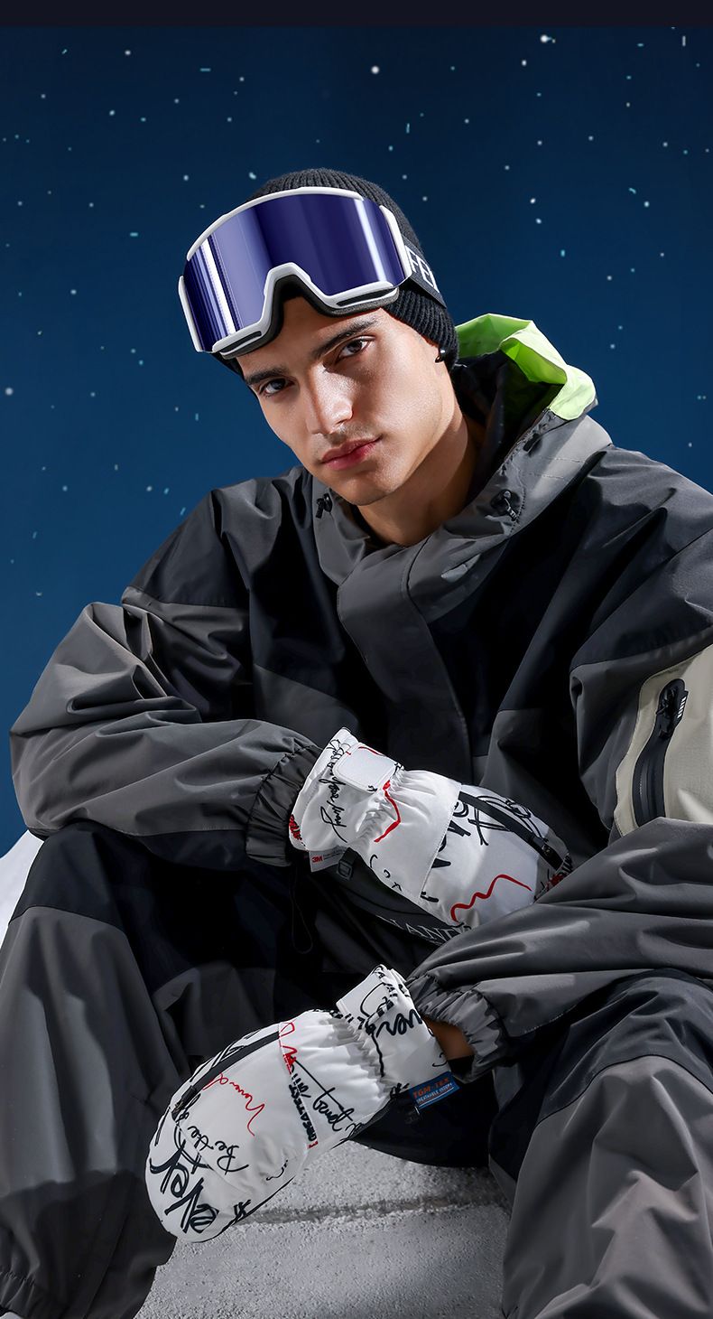 Gants chauds imperméables coupe-vent pour écran tactile de ski, snowboard, sports de plein air, cyclisme_voghion.com