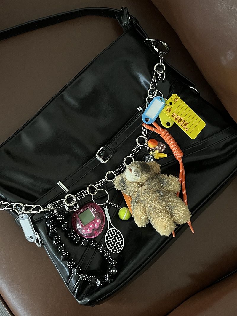 Original Multi Element Long And Complex Bear Bag Chain Bag Pendant Niche High End Bag Pendant Cross Border E Commerce_voghion.com