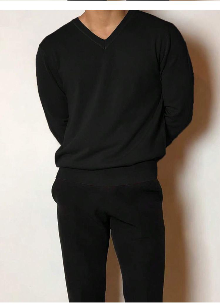 „Premium-Herrenpullover aus Wollmischung mit V-Ausschnitt – Schmal geschnittener Winterpullover für Business Casual und Alltag“_voghion.com