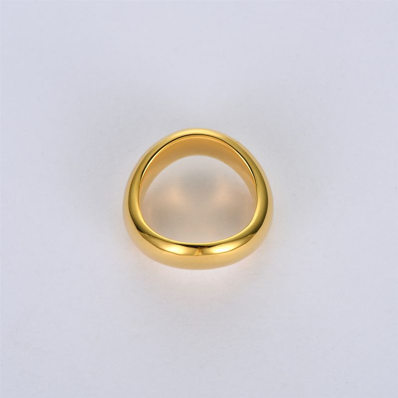 Damenschmuck Einzigartige Persönlichkeit Wellenmuster Kupferplattiert K Echtgoldring Mode Leicht Luxus Nischendesign High-End-Ring_voghion.com