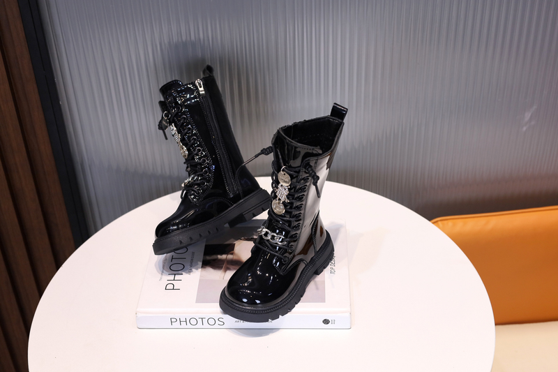 Mode-Stiefel für Kinder, Herbst/Winter, Mädchenstiefel mit weichen Sohlen und Prinzessinnenstiefel aus Wildleder für Mädchen_voghion.com