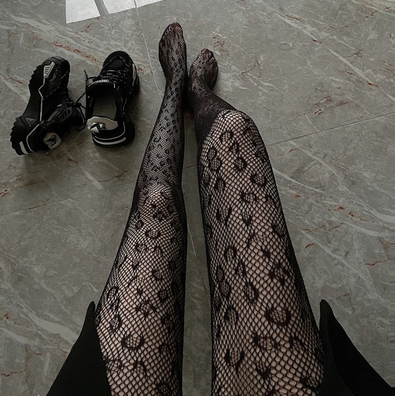 2025d Women's Fishnet Stockings Halloween Spider Pattern Pantyhose Ghost Festival Socks_voghion.com
