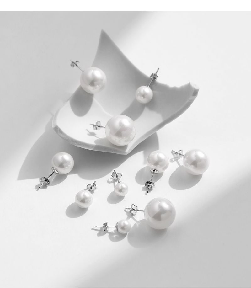 Orecchini in argento sterling S925 con perle di cristallo per donna, orecchini francesi di lusso leggeri e di alta qualità_voghion.com