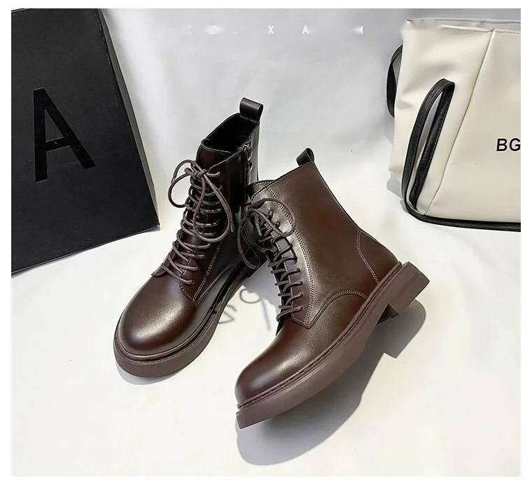 Ankle Boots Faux Fur Elegant Western Low Heel Square Toe Round Toe Slip-On Formal Events Parties Footgear Boots_voghion.com