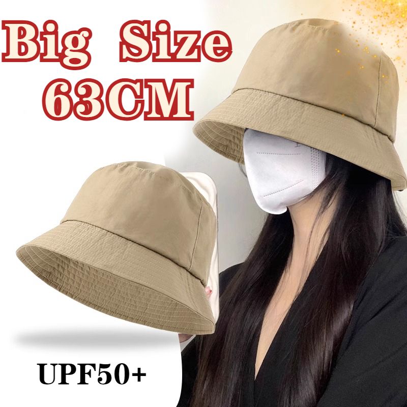 Nové příjezdy Velikost 63CM Klobouky Velká hlava Muži Sluneční Dámské Prázdné Rybářská Čepice Letní Opalovací Krém Panama Klobouk 63cm Páry Stejný Styl_voghion.com