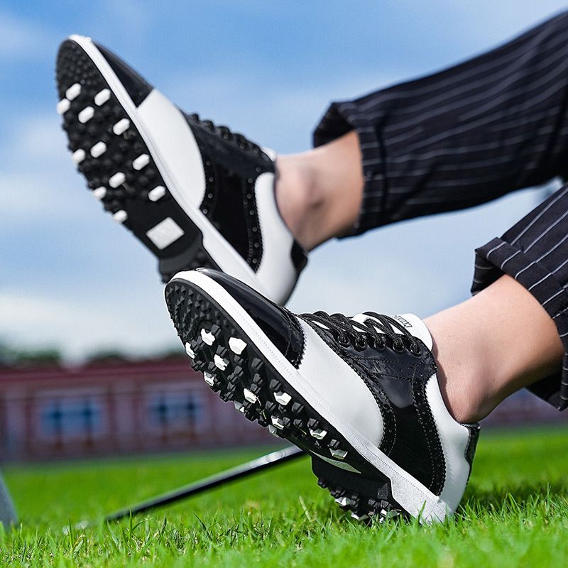 New Golf Sneakers For Men In Large Size, Breathable With Broken Nails And Anti Slip, Outdoor Casual Sports Shoes_voghion.com