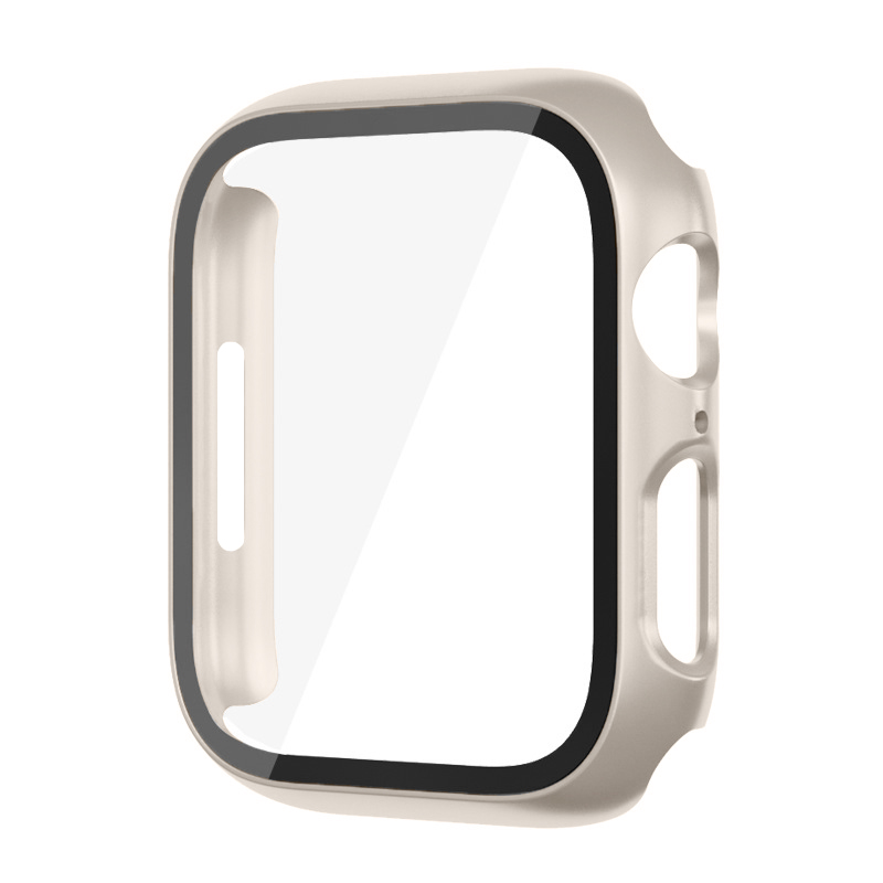 Glass+Cover For Apple Watch case 8 7 6 SE 5 3 iWatch Accessorie Screen Protector Apple watch serie 45mm 41mm 44mm 40mm 42mm 38mm_voghion.com