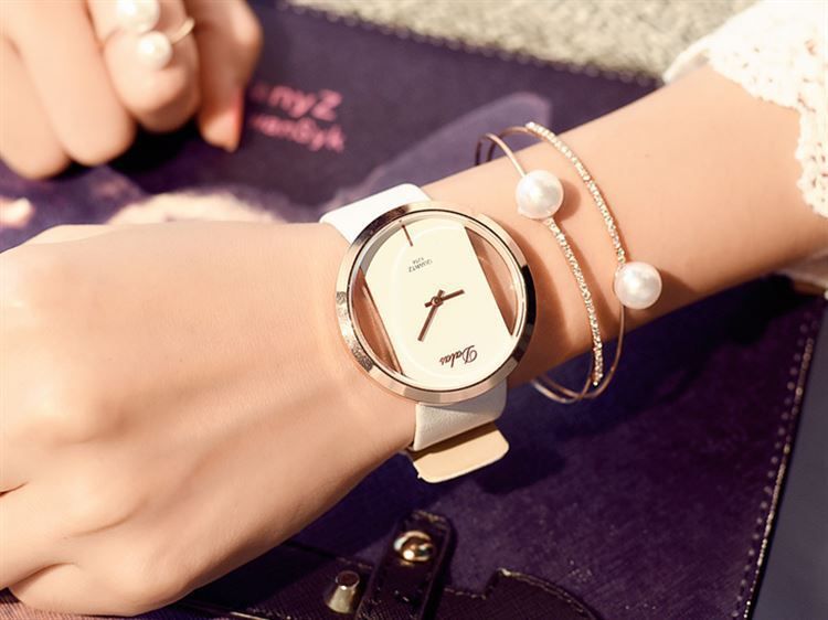 fashion business casual mechanical watch belt watch student watch hollow watch_voghion.com