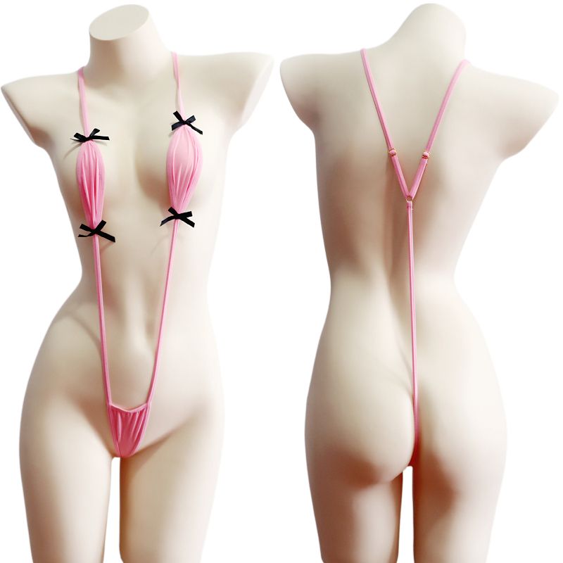 Japanesche Stil Sukumizu Eendeel Bikini Dräi-Punkt-Enk Badekostüm Bett Witzeg Sexy Intimkostüm Ausgesat SM_voghion.com
