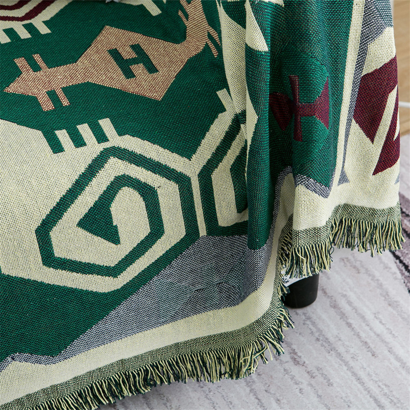 Serviette de canapé de style européen paresseux épaissie à double face, nappe de table à thé, couverture exposée domestique, coussin de canapé_voghion.com
