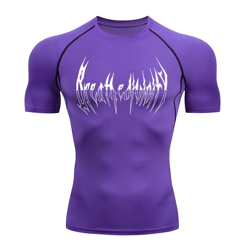 Compressed Long Sleeved Shir, Black -shir, Men's Muscle Quick Drying, Finess Clohing, Sun Proecion, And Spors_voghion.com