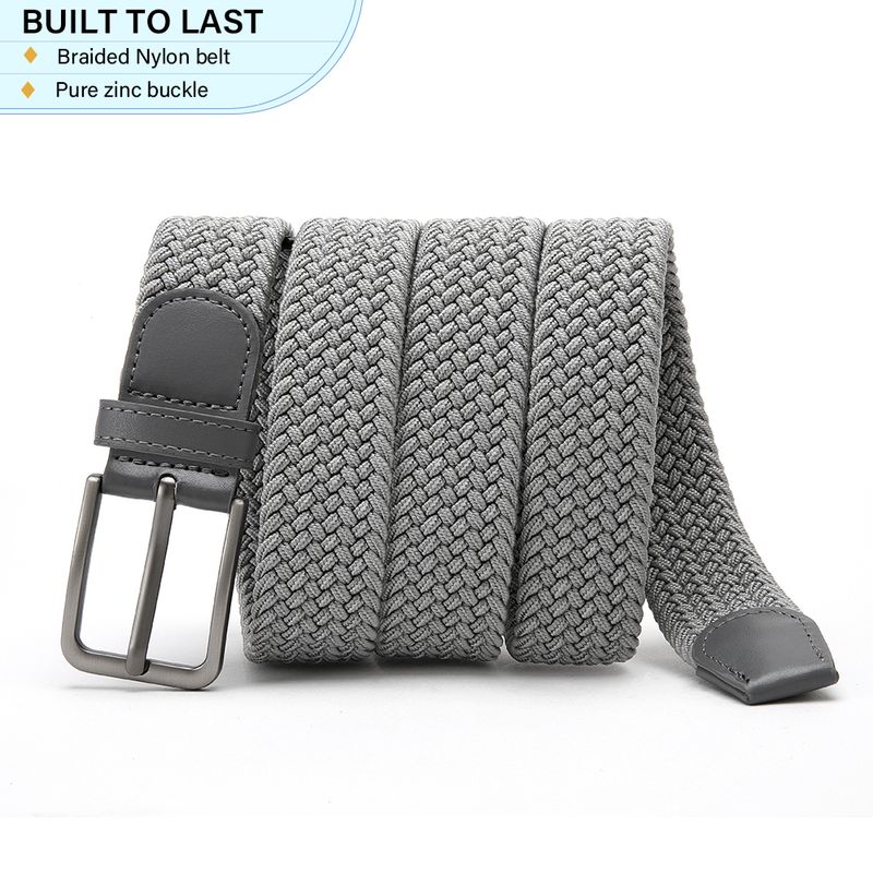 HOT 130CM Men's Elastic Unisex Casual Woven Belts for Outdoor Rock Climbing Training Work Women'S Paired with Jeans Belt_voghion.com