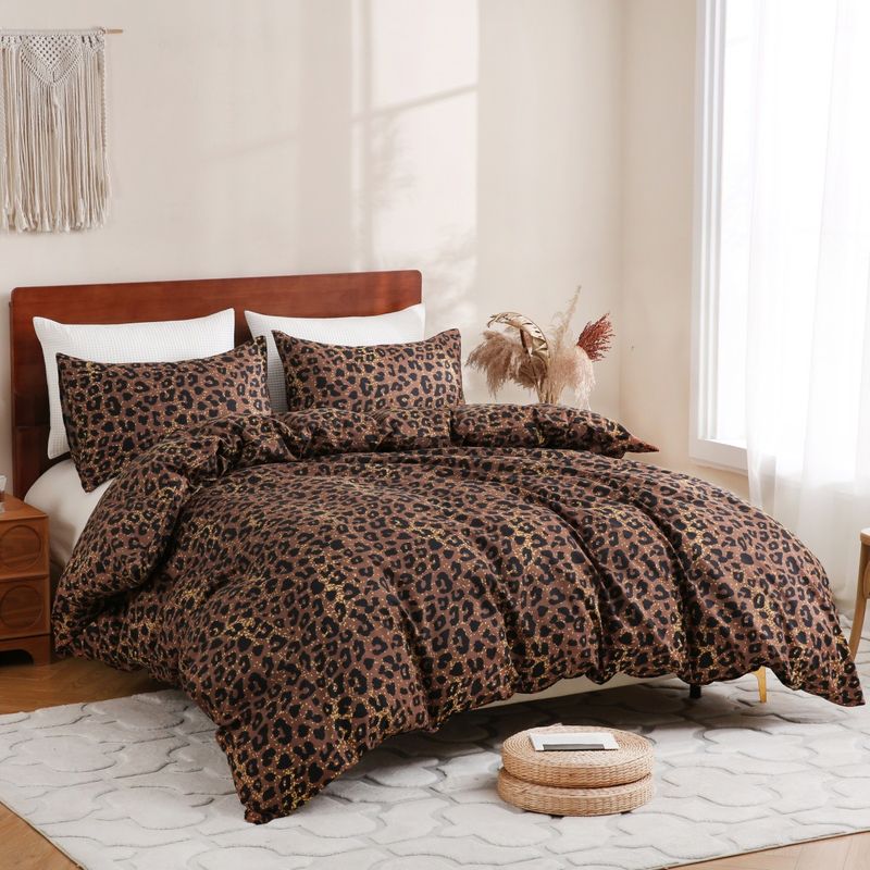 Set copripiumino con motivo geometrico - Biancheria da letto reversibile in stile nordico con morbido tessuto spazzolato (disponibili diverse misure)_voghion.com