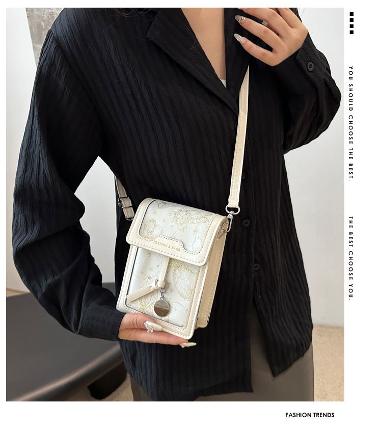 Casual Women's Bag Retro Small Square Bag Niche Embroidered Shoulder Mobile Phone Bag Oblique Span Bag_voghion.com