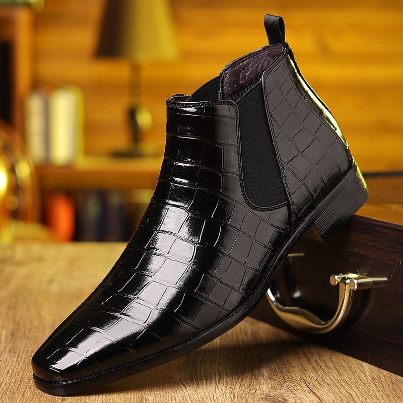 Stivali da cowboy Martin da uomo in pelle, stile britannico, estivi e da gentiluomo_voghion.com