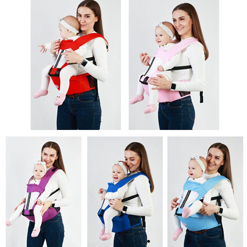 0-48 måneder Ergonomisk bæresele rygsæk med hoftesæde til nyfødte Multifunktion spædbarnsslynge wrap talje skammel Baby kænguru_voghion.com