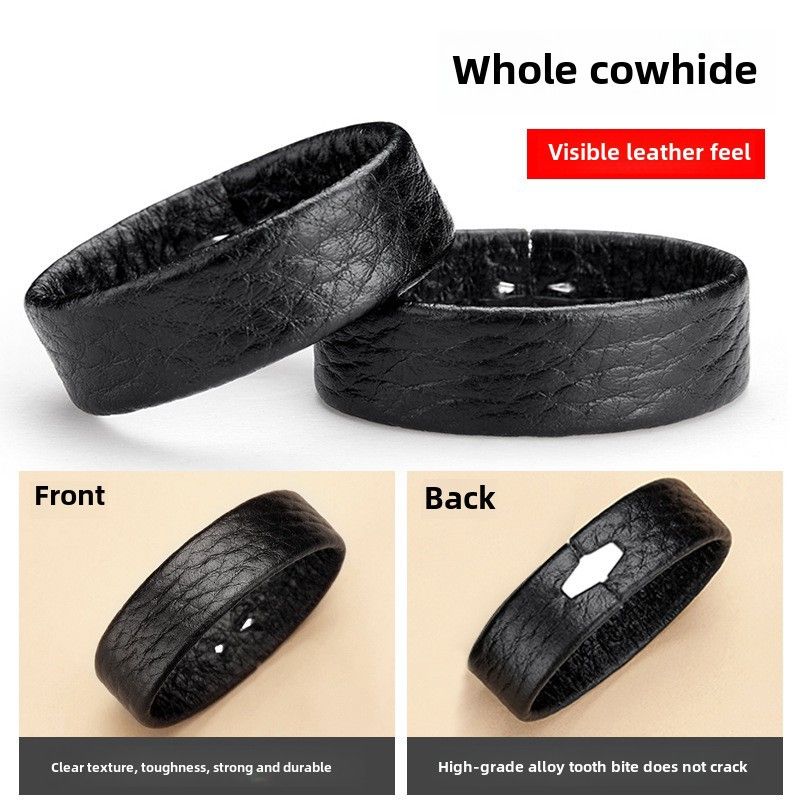 Factory direct top layer cowhide belt ring leather ring buckle meson belt accessories men's belt collar spot_voghion.com