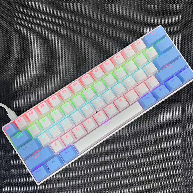 CyberGear Kabelgebundene Tastatur mit 87 Tasten für Gaming und E-Sport mit RGB-Beleuchtung, mechanischen Werksschaltern und exklusivem Cross-Border-Vertrag._voghion.com
