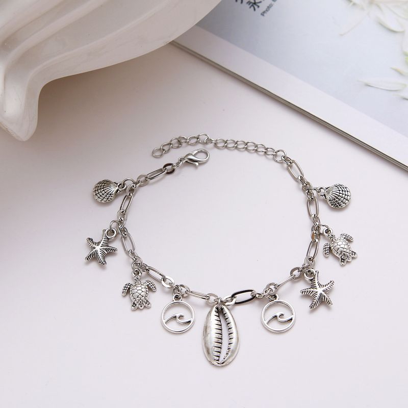 Fashion Five-pointed Star Infinite Eight-character Butterfly Pendant Zircon Cuban Chain Anklet Beach Vacation Travel Jewelry_voghion.com