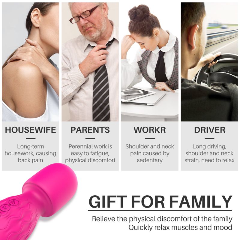 S-HANDE Manufacturer Soft Silicone 2020 New Design Wireless Neck Massagers Body Electric Massagers_voghion.com