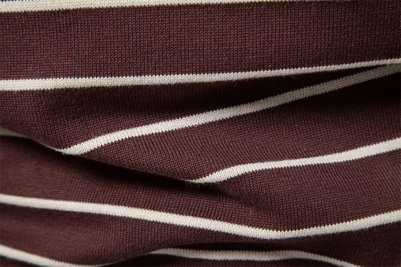 Men's Clothing New Striped Color Matching Long Sleeved Men's Knitted Sweater Fashionable Round Neck Men's Casual Sweater_voghion.com