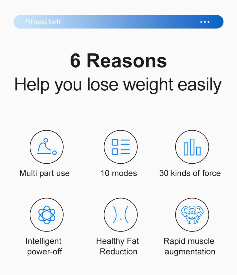 EMS náplast na břišní svaly s osmi fitness pásy, sportovní vybavení, masážní přístroj na ochranu pasu, trénink, spalování tuků_voghion.com