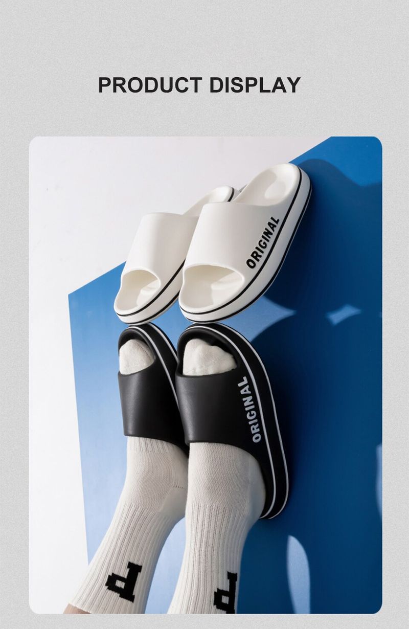 Feslishoet-Pantoufles De Plage À Lettres Pour Hommes Et Femmes, Toboggans De Plage, Document Solide, Semelle Optique, Chaussures D'intérieur Coordonn_voghion.com