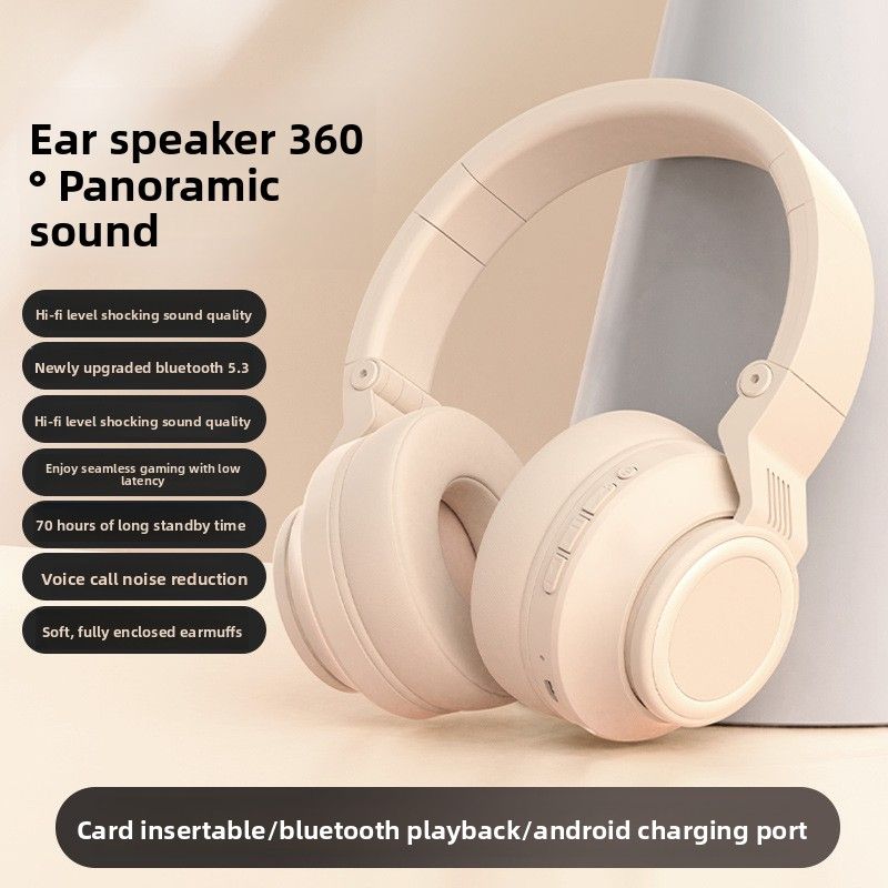 AI Intelligent Noise Reduction New Cross-Border Huaqiangbei Hot-Selling JST-32A Over-Ear Bluetooth Headphones With Card Slot Direct From Manufacturer_voghion.com