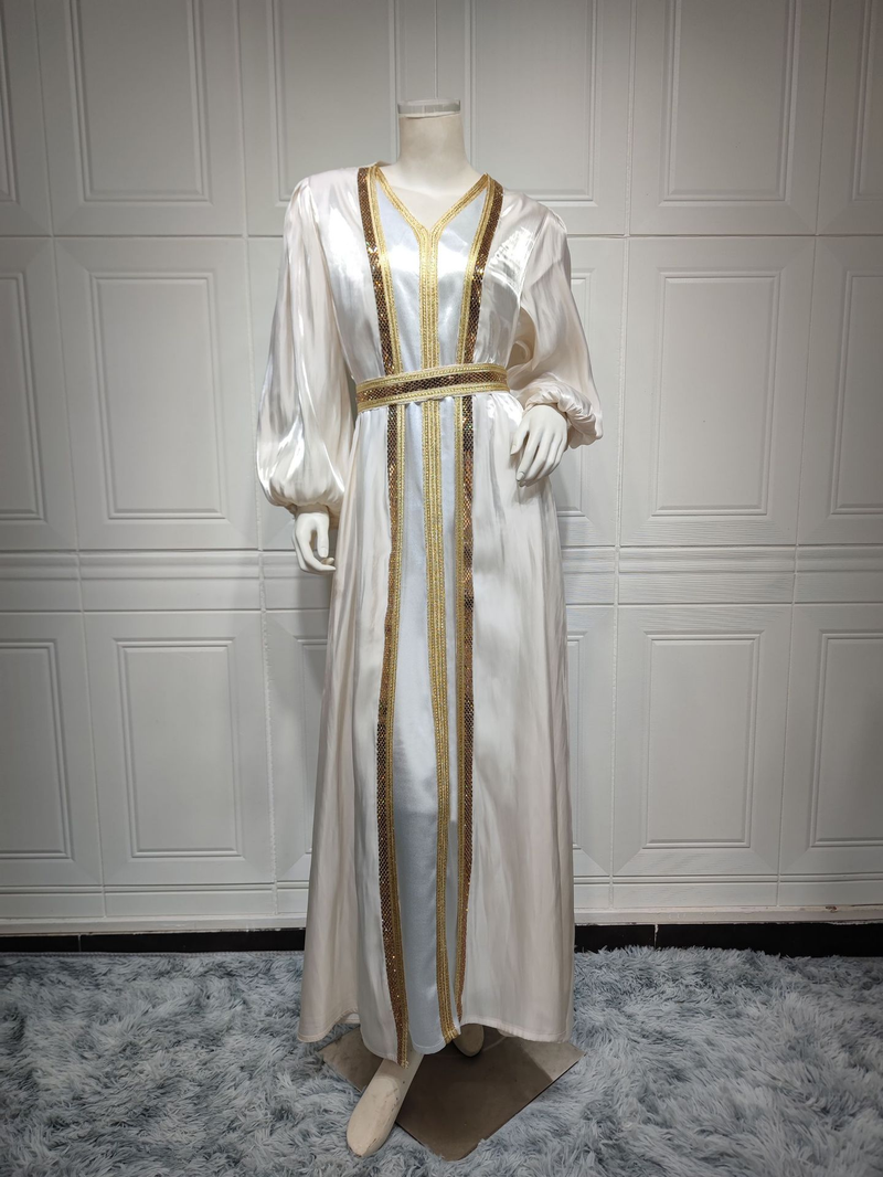 Abbigliamento Donna Moda Donna Abito in raso scintillante_voghion.com