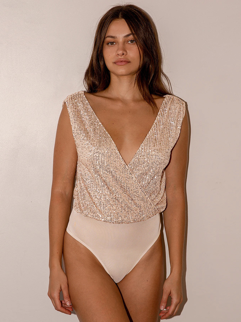 Damkläder Högkvalitativ flash nattklubb sexig V-ringad rygglös kändis paljettjumpsuit temperament elegant mångsidig botten_voghion.com