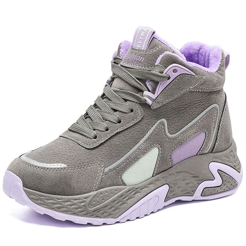 Neu Im freien Wanderschuhe Sport Frauen Winter Casual Plus Veet Warme Turnschuhe Plattform Nicht-slip Studenten Laufschuhe Damen_voghion.com