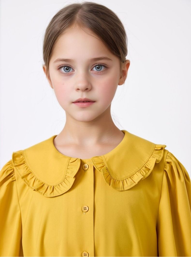 Moeder & Kinderen Midden-Oosterse Meisjes Abaya Effen Kleur Pop Kraag Knoop Jurk Losse Lange Rok Jas Robe_voghion.com