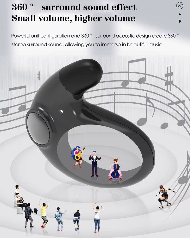 Casques sans fil Bluetooth, écouteurs intra-auriculaires, écouteurs tactiles, étanches, Royaume-Uni_voghion.com