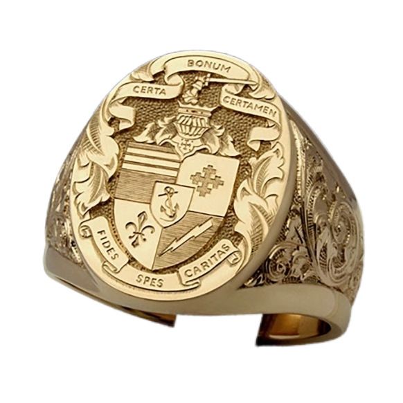 Nuovo anello con emblema totemico del Padrino intagliato, gioiello colorato personalizzato da uomo, anello di alta qualità_voghion.com