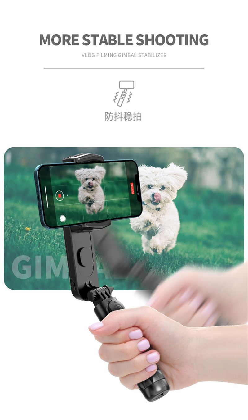 360 Rotation Folgenden Aufnahme Modus Gimbal Stabilisator Selfie Stick Stativ Gimbal Für IPhone Telefon Smartphone Live_voghion.com