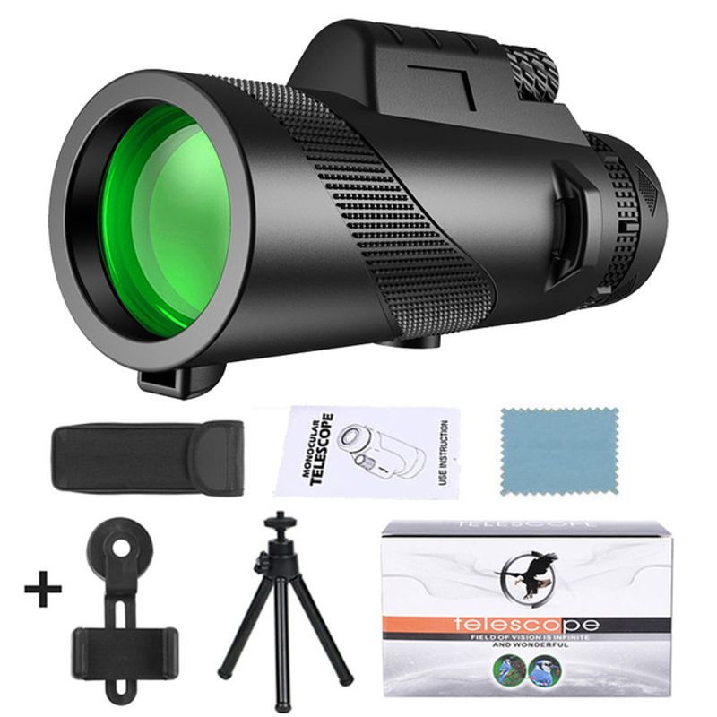 APEXEL Powerful 80X100 HD Monocular Telescope Long Range Zoom With Tripod Phone Clip For Outdoor Hunting Camping Tourism_voghion.com