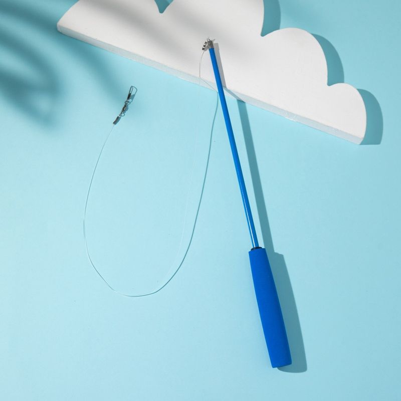 Hot-Sellin Teaser Wand Telescopic Three-Section Rod Cat Self-Entertainment Toy Multiple Colors Available Direct_voghion.com