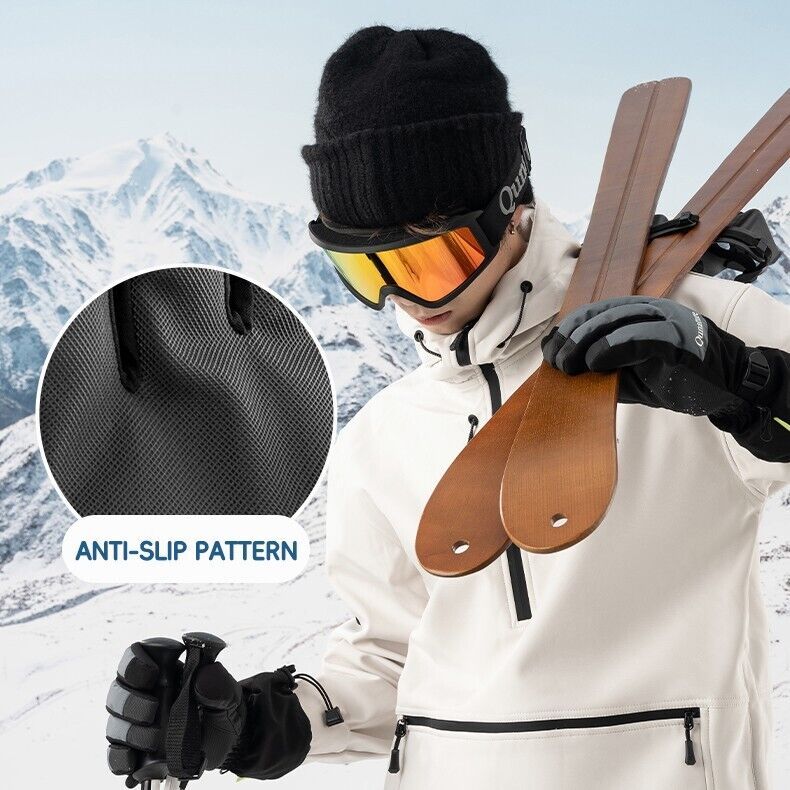 Guantes de esquí de invierno Qunature, compatibles con pantalla táctil e impermeables, tallas de la S a la XL_voghion.com