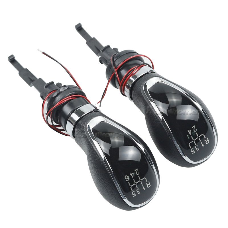 Blue/Red LED 5 6 Speed Car Gear Shift Knob Manual Handle Head Lever For Vauxhall Buick Astra Insignia 2009 2010 2011 2_voghion.com