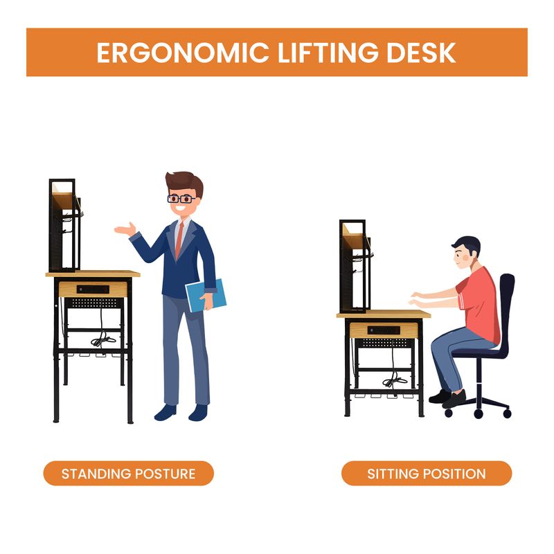 48''Adjustable Workbench With Pegboard, Heavy Duty Wooden Desktop Workbench With Wheels, 1600 Lb. Load Capacity, Rolling Workbench With AC/USB Outlet, Hooks, Shelf, For Garage, Workshop, Office, Home._voghion.com