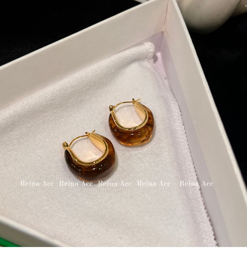 Maillard and Brown 2024 New Unique Design Sense High end Ring Earrings Light Luxury Summer_voghion.com