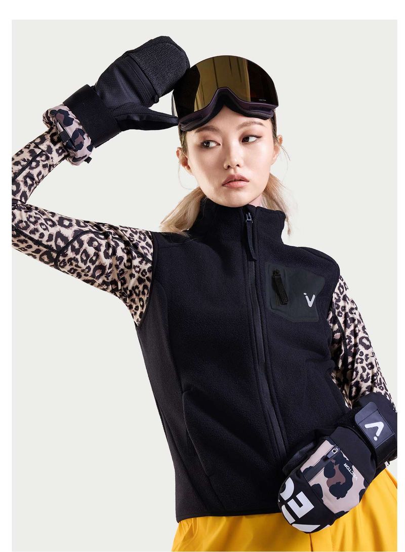 Thermal Fleece Mid-Layer Vest – Anti-Static & Breathable Unisex Base Layer For Skiing & Outdoor Adventures_voghion.com