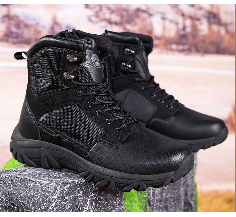 Große Größe Outdoor Feld Kampf Training Wandern Militärstiefel 39-47_voghion.com