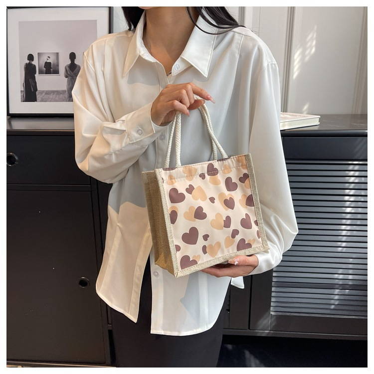 Ny hett säljande fräsch och söt pendling mångsidig handväska för japanska tjejer som bär kärlekslinneväska_voghion.com