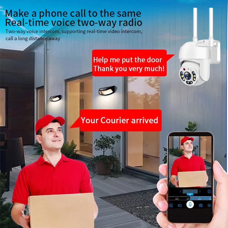 Dome Wireless HD Outdoor Smart Network WiFi Home Surveillance Camera_voghion.com