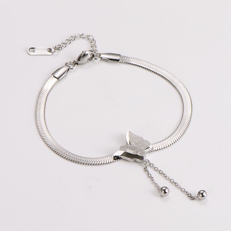 Classic Style Butterfly 304 Stainless Steel Bracelets In Bulk_voghion.com
