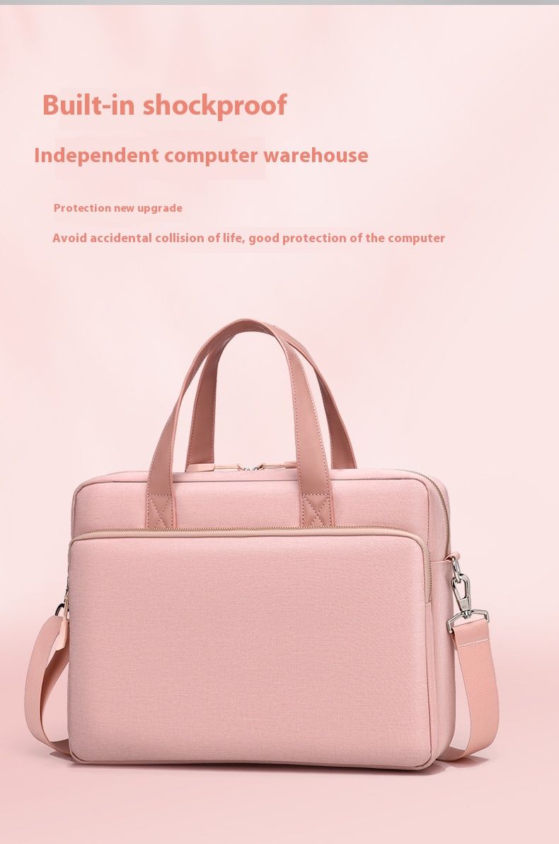 Fashionable And Minimalist Laptop Bag With Full Airbags Trendy Men's And Women's Handbag Suitable For Various Computers_voghion.com