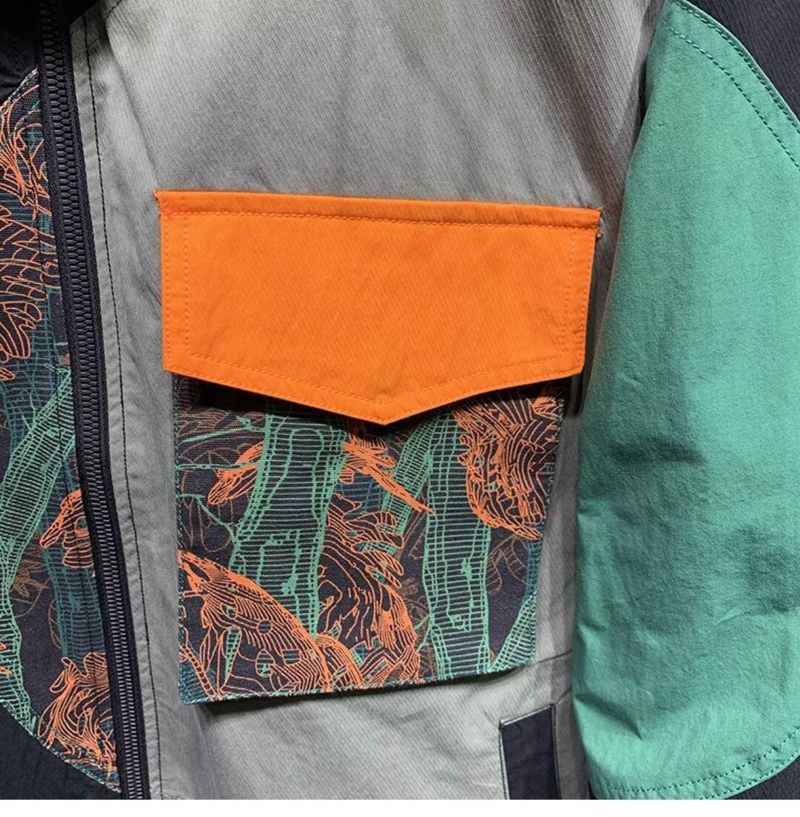 Blusão corta-vento com capuz streetwear – Jaqueta unissex grande com zíper e tecido de seda leitosa (M-5XL, ombros caídos, bolsos com zíper)_voghion.com